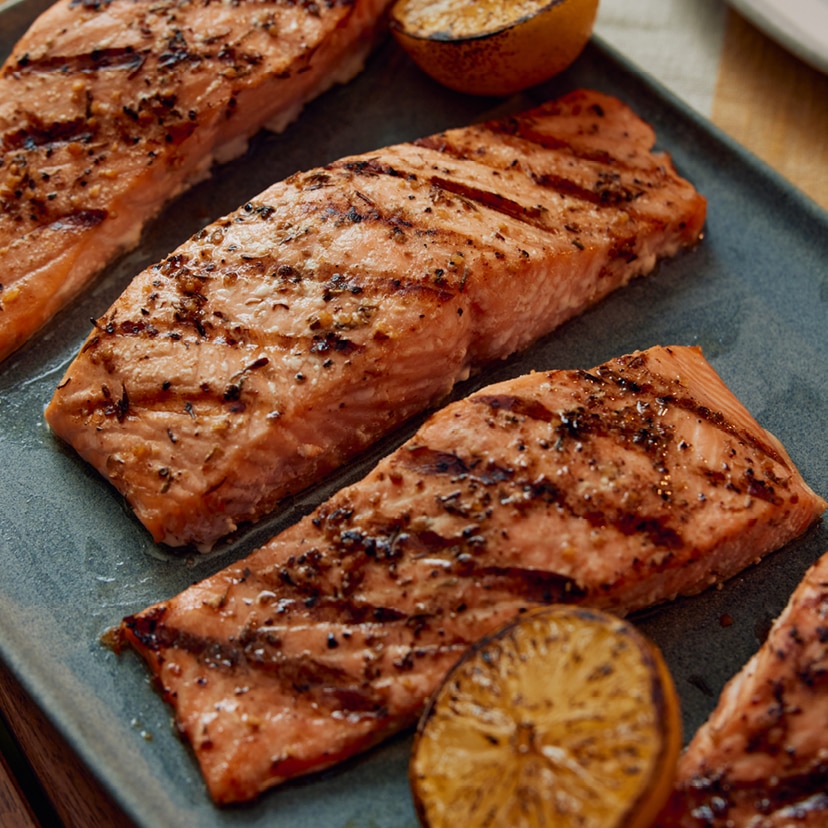 Grilled Lemon Pepper Salmon